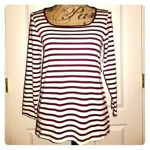 Old Navy square neck striped top
